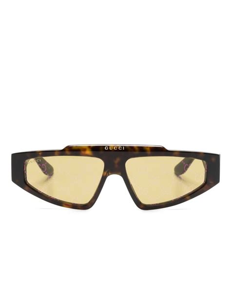 gucci gg0699oa|Gucci geometric frame sunglasses.